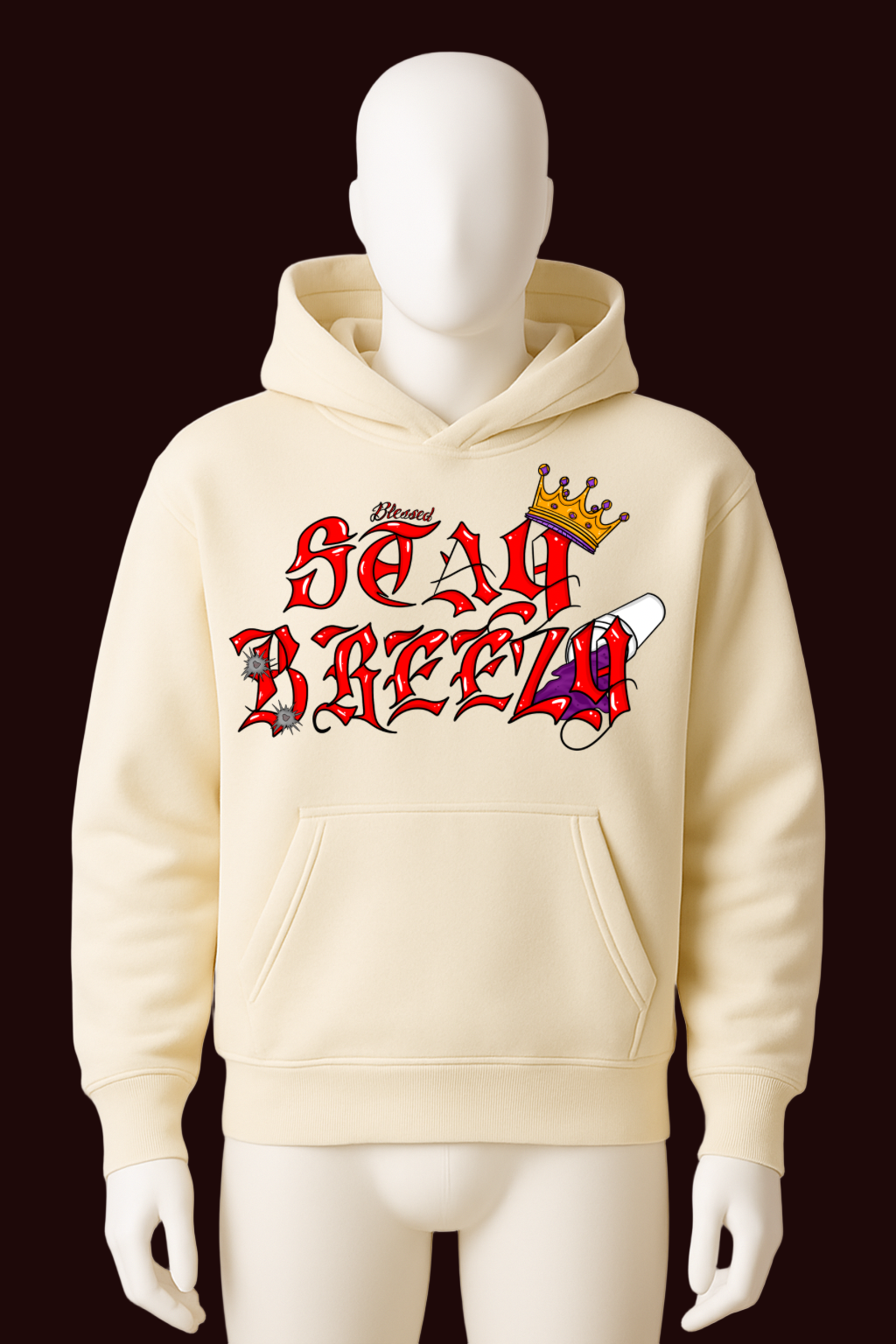 Stay Breezy Hoodie Apricot