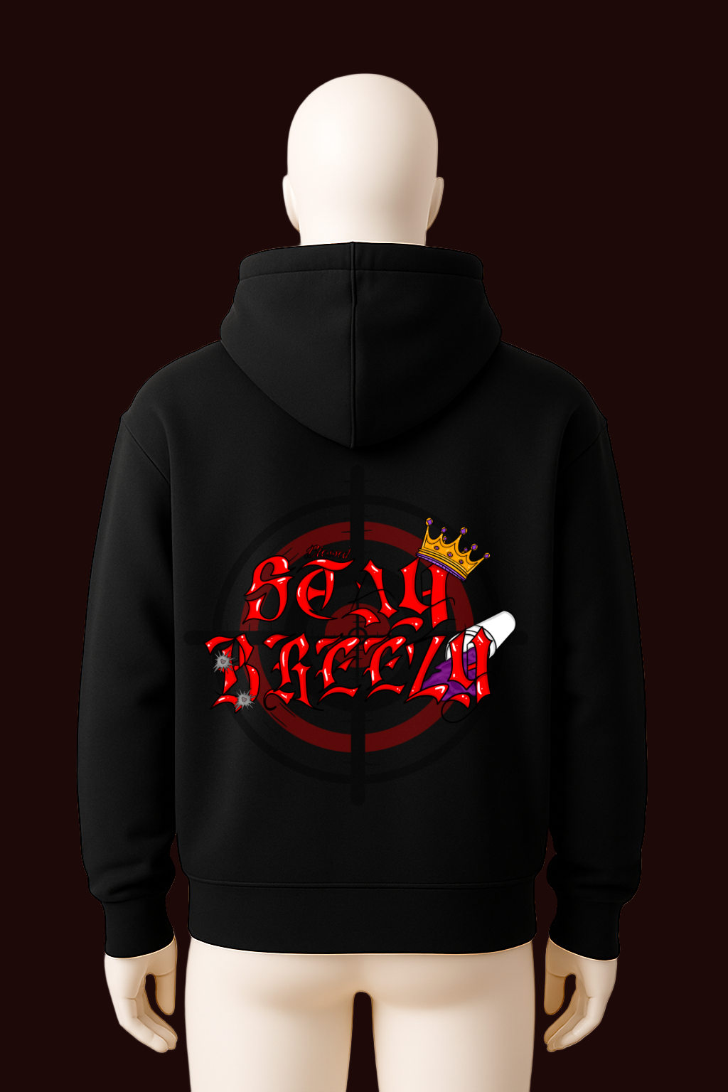 Stay Breezy Hoodie Black