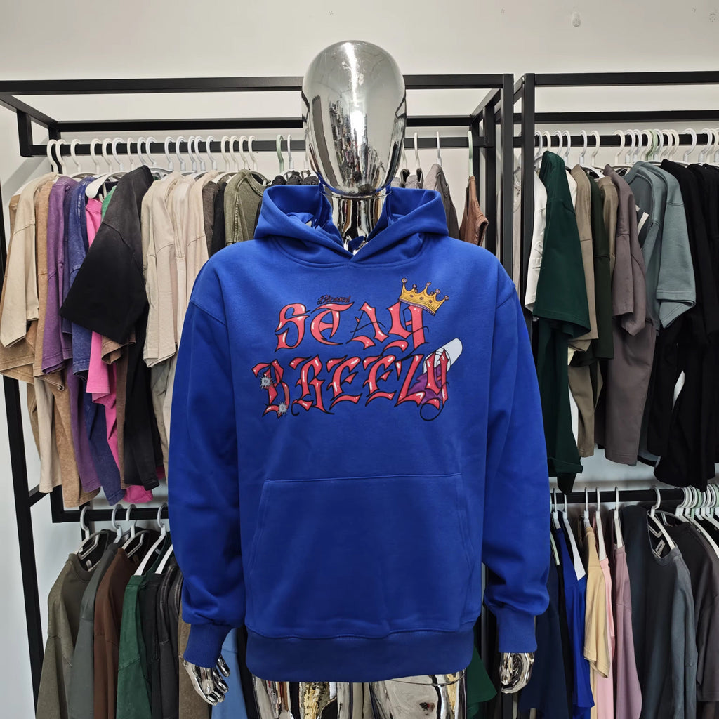 Stay Breezy Hoodie Royal Blue