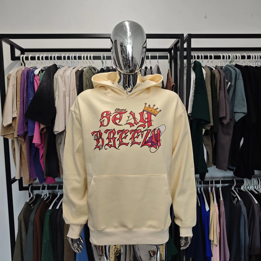 Stay Breezy Hoodie Apricot